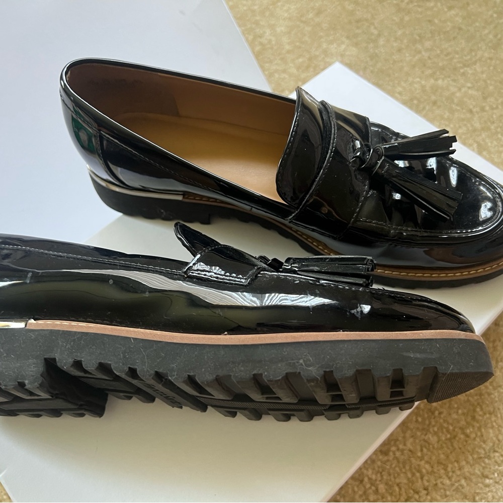 Franco Sarto patent loafer used once